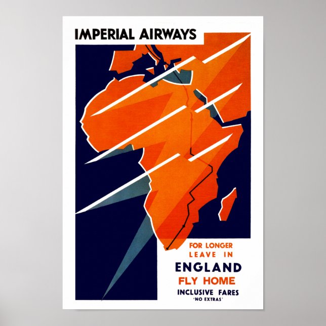 Poster Imperial Airways Afrique (Devant)