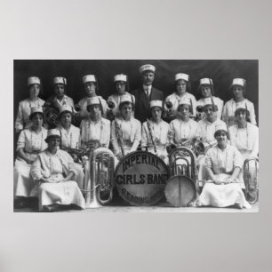 Poster Imperial Girls Band : 1915