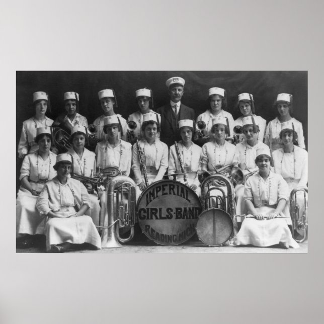 Poster Imperial Girls Band : 1915 (Devant)