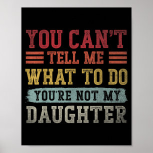 Poster Impossible de dire quoi faire Fille pour hommes Pa