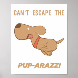 Poster impossible d'échapper au pup-arazzi