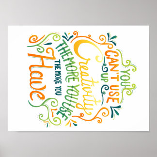 Poster Impossible d'utiliser la créativité