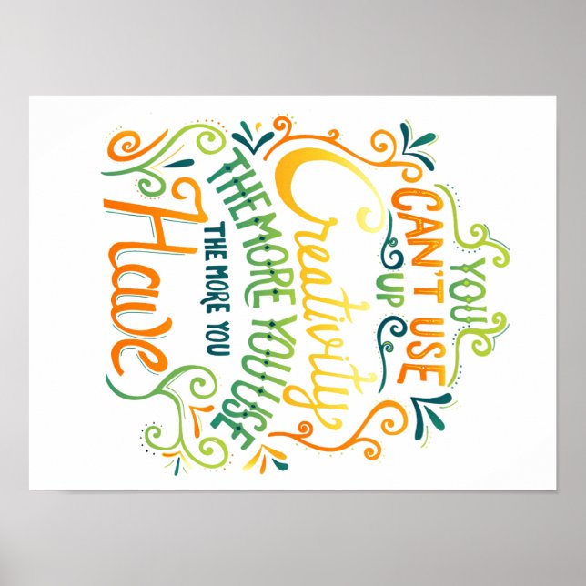 Poster Impossible d'utiliser la créativité (Devant)