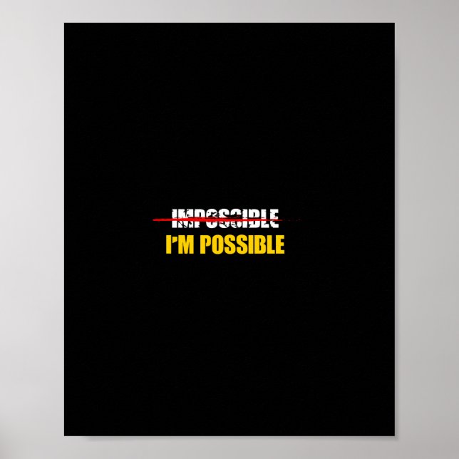 Poster impossible je suis possible (Devant)