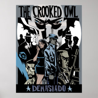 Poster Impression/affiche de la chouette cuite
