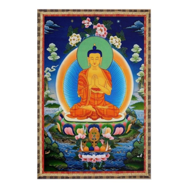Poster Impression d'affiche de Bouddha (Devant)