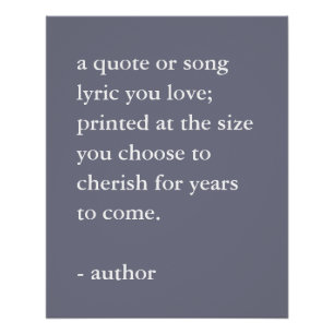 Poster Impression de devis personnalisé Plum