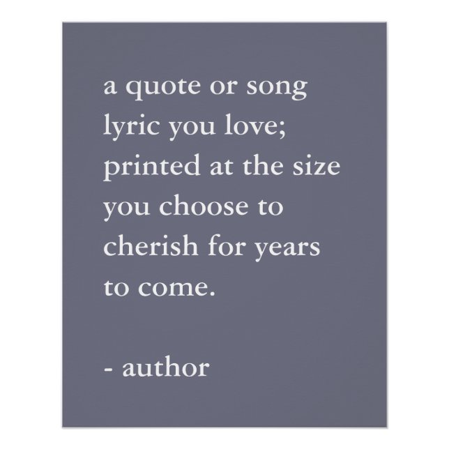 Poster Impression de devis personnalisé Plum (Devant)