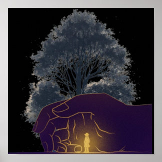 Poster "Impression de toile d'intervention divine"