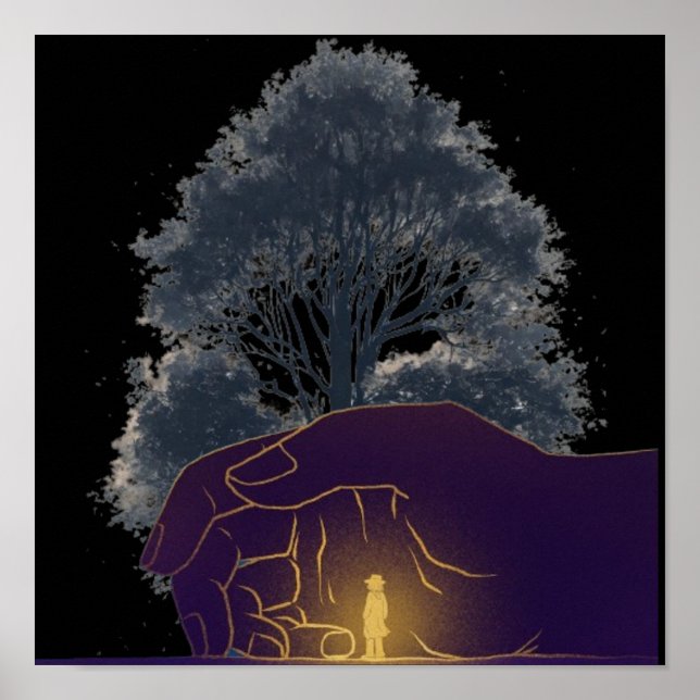 Poster "Impression de toile d'intervention divine" (Devant)