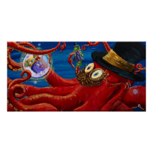 Impression Fred Octopus & Sam Seahorse Steampunk