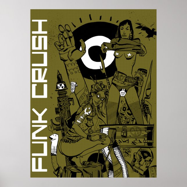 Poster Impression/Poster de la brosse de Funk (Devant)
