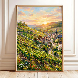 Poster Impressionnisme de Normandie Toile de Fond d'Art