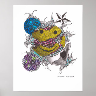 POSTER IMPRIMANTE 16X20 DE "HAPPY 1"