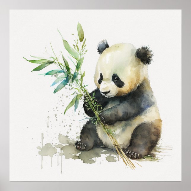 Poster Imprimantes pour bébé animal pour la pépinière, af (Devant)