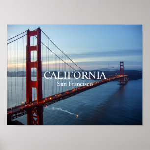 Poster Imprimé à San Francisco, papier d'affiche de valeu
