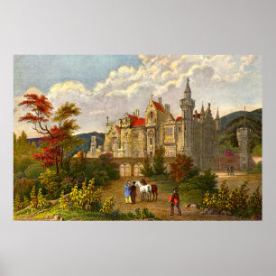 Poster imprimé antique de la maison Abbotsford