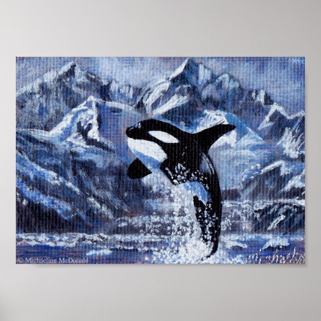 Poster Imprimé Art Orca (Devant)