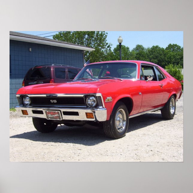 Poster Imprimé Chevy Nova 1972 (Devant)