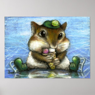 Poster imprimé chipmunk