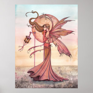 Poster Imprimé d'art fantastique de la fée du soleil