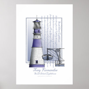 Poster imprimé d'art phare no 3, tony fernandes