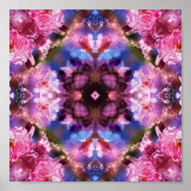 Poster Imprimé japonais Cherry Kaleido (Devant)