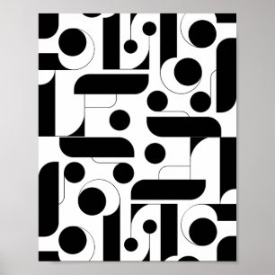 Poster Imprimé noir et blanc, papier d'affiche de valeur
