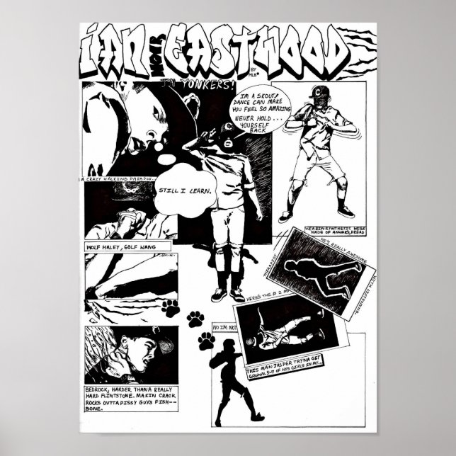Poster Imprimé officiel Ian Eastwood Comic Art (Devant)