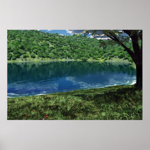 Poster Imprimer à côté des eaux profondes
