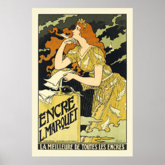 Poster/Imprimer : Art Nouveau Poster vintage