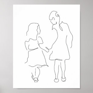 Poster Imprimer, Cadeau Soeur, Imprimé Familial, Filles