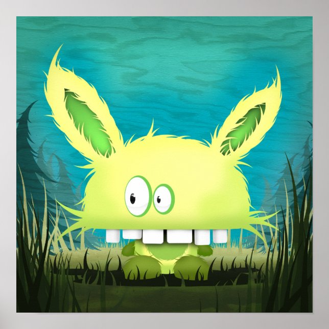 Poster Imprimer "Chomper paranoïaque" (Devant)