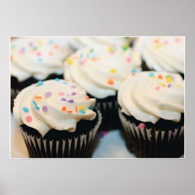 Poster Imprimer Cupcakes (Devant)