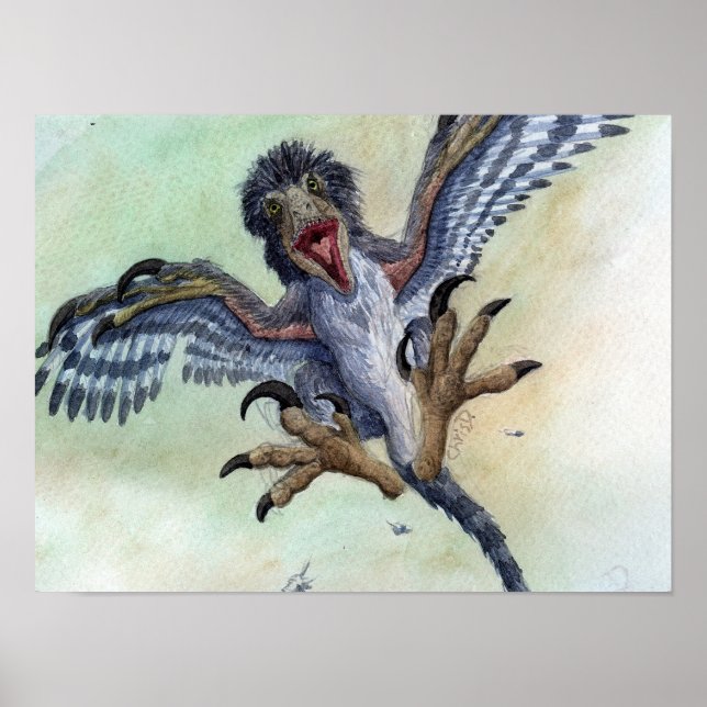Poster Imprimer Deinonychus (Devant)