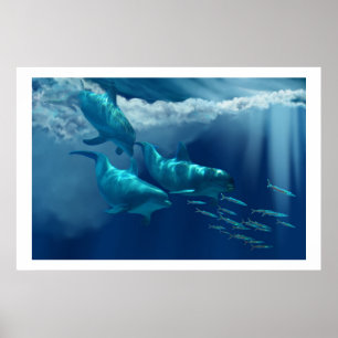 POSTER IMPRIMER DOLPHIN WORLD
