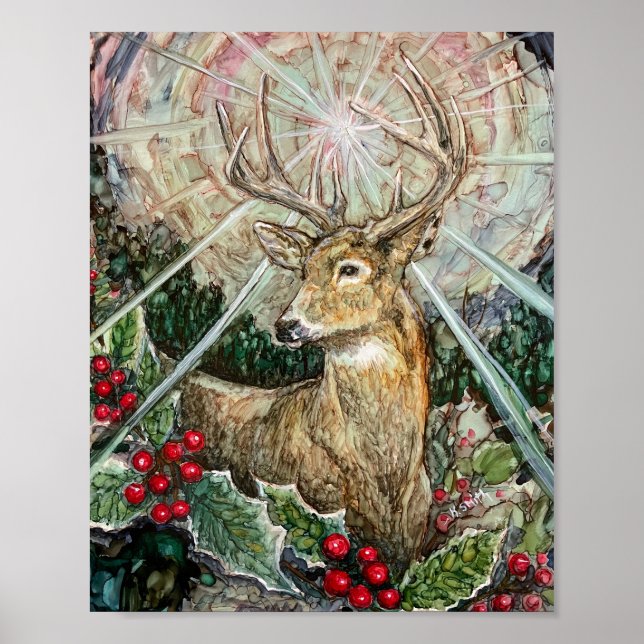 Poster Imprimer "Étoile de Noël" (Devant)