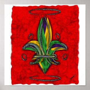 Poster Imprimer Fleur de Lis
