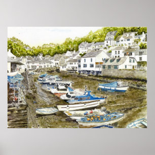 Poster Imprimer 'Fond boueux (Polperro)'