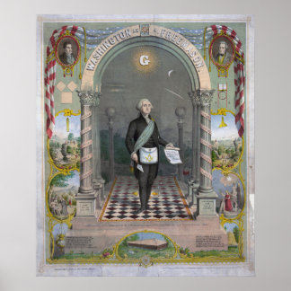 Poster Imprimer - George Washington comme un franc-maçon