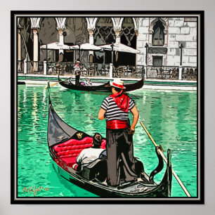 Poster Imprimer : Gondolier