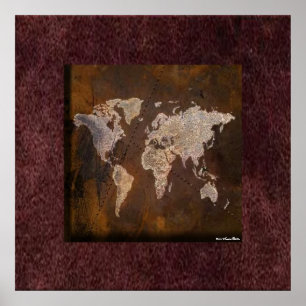 Poster Imprimer la carte du monde