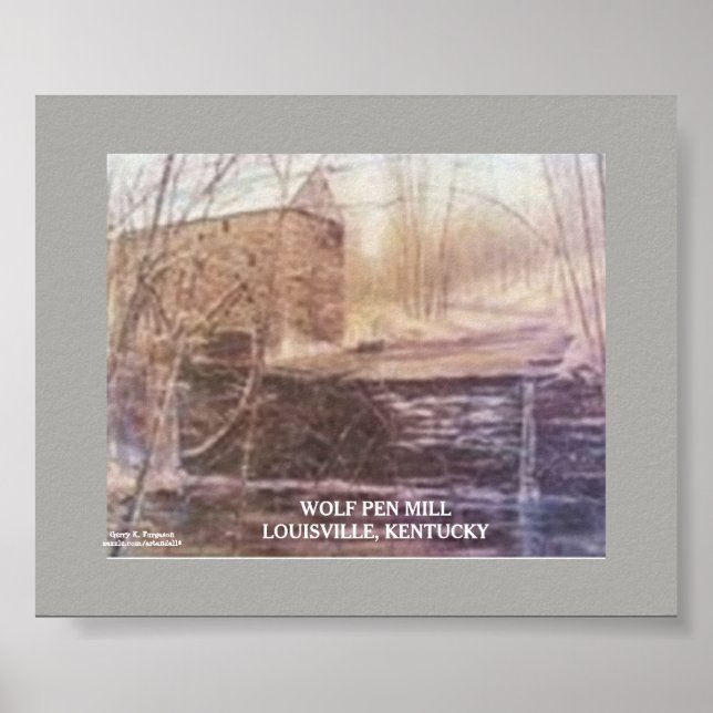 POSTER IMPRIMER LA MILL D'IMPRIMANTE WOLF (Devant)