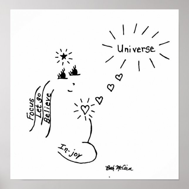 Poster Imprimer la toile 'In Joy' (Devant)