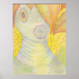 Poster Imprimer la toile "Ma sirène"