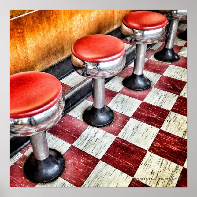 Poster Imprimer l'affiche du Carré À damiers (Devant)