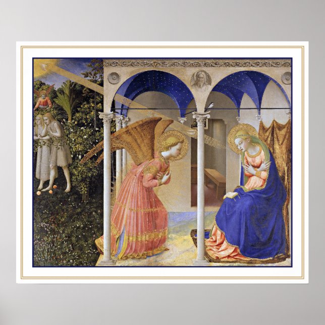 Poster Imprimer : L'annonce de Fra Angelico (Devant)