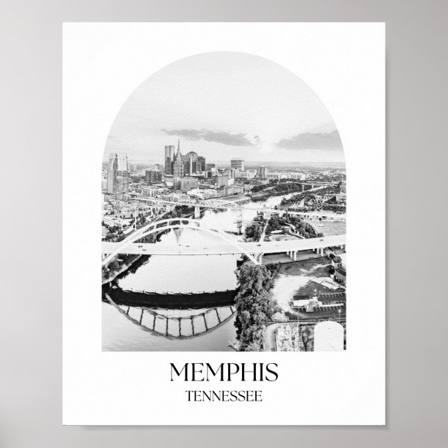 Poster Imprimer l'arc de Memphis Tennessee (Devant)