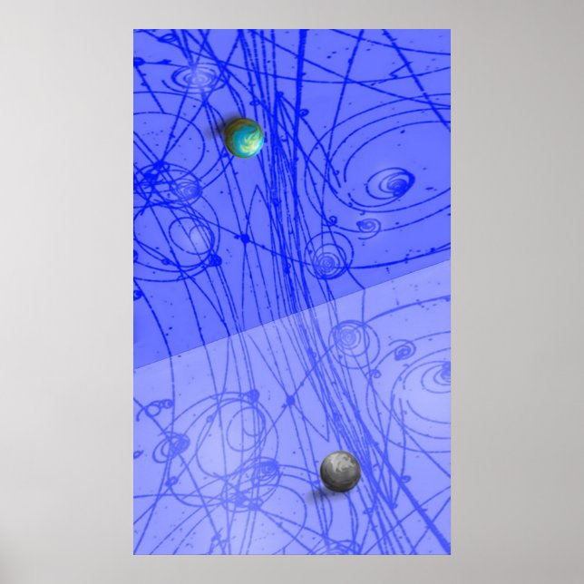 Poster Imprimer l'art matière-antimatière (Devant)