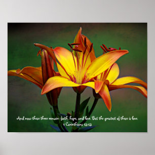 Poster Imprimer l'art photographique de Trois Liliens